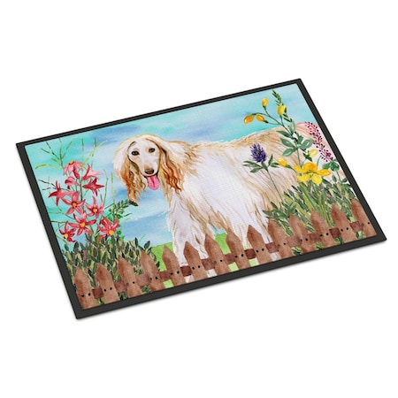 Carolines Treasures Afghan Hound Spring Indoor or Outdoor Mat - 24 x 36 in. CK1264JMAT